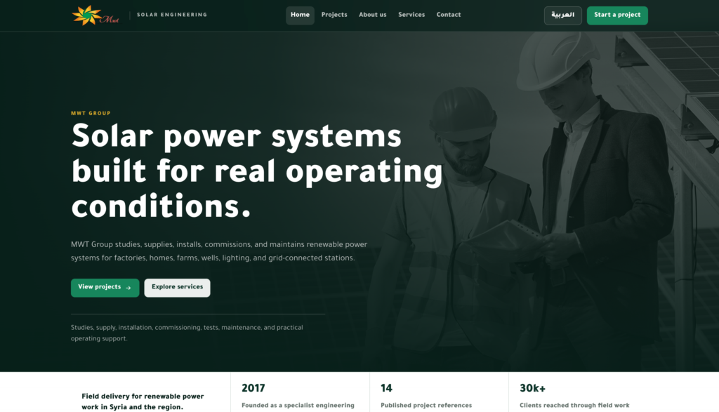 MWT – SOLAR ENGINEERING